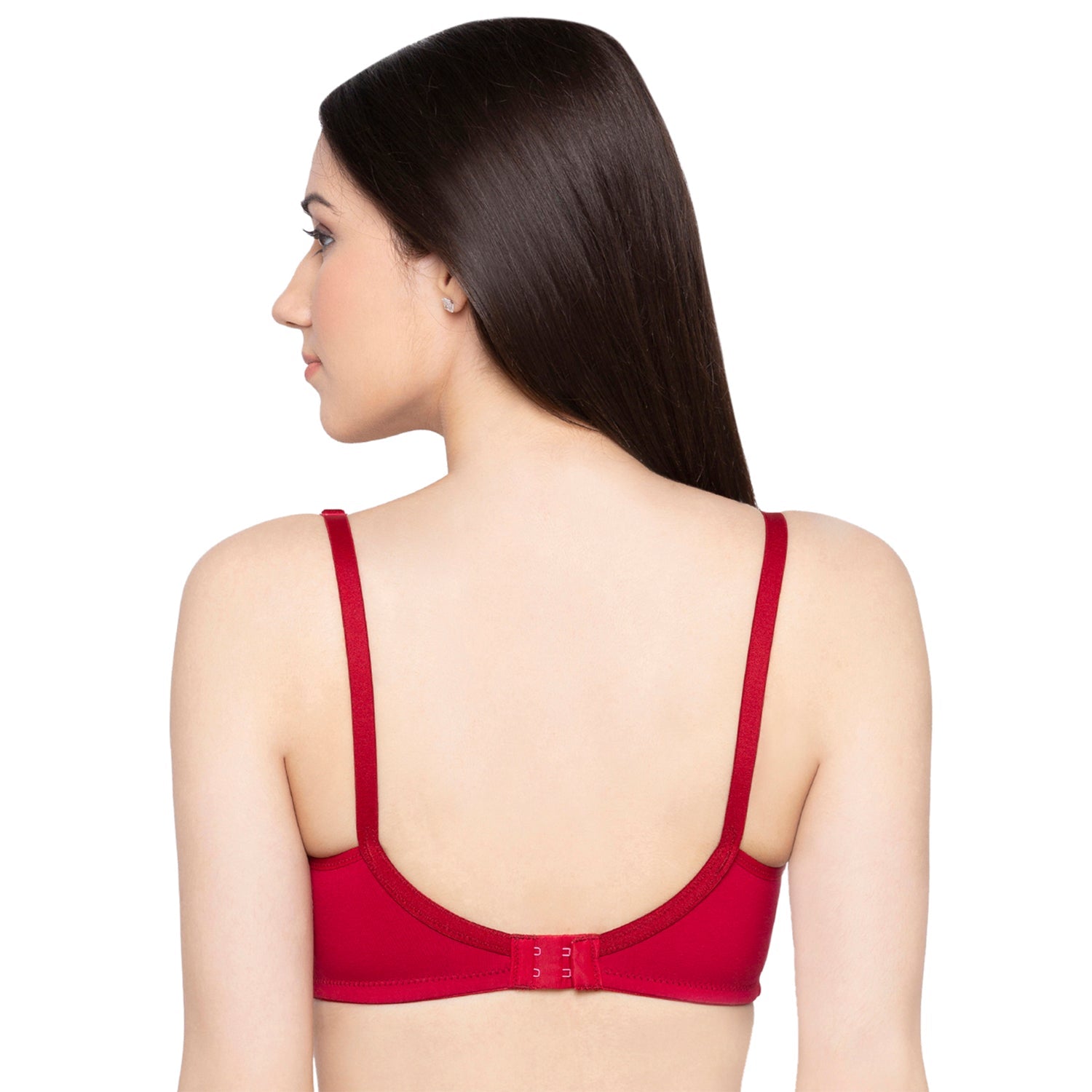 Non Padded Non Wired Full Coverage Support Cotton Bra Red CSOL 01 non-padded-non-wired-full-coverage-support-cotton-bra-red-csol-01